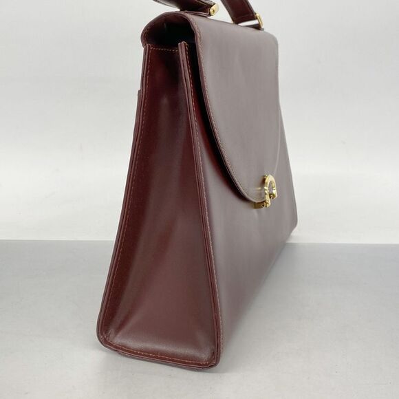 Cartier Handbag Must Leather Bordeaux Gold Hardware Women - Picture 2 of 10